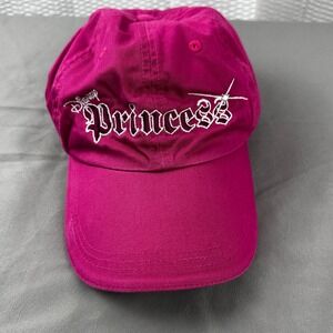 Disney Princess Pink Baseball Cap‎ Embroidered Hat One Size Cotton